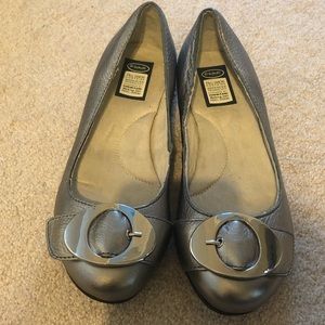 Dr. scholls silver flats